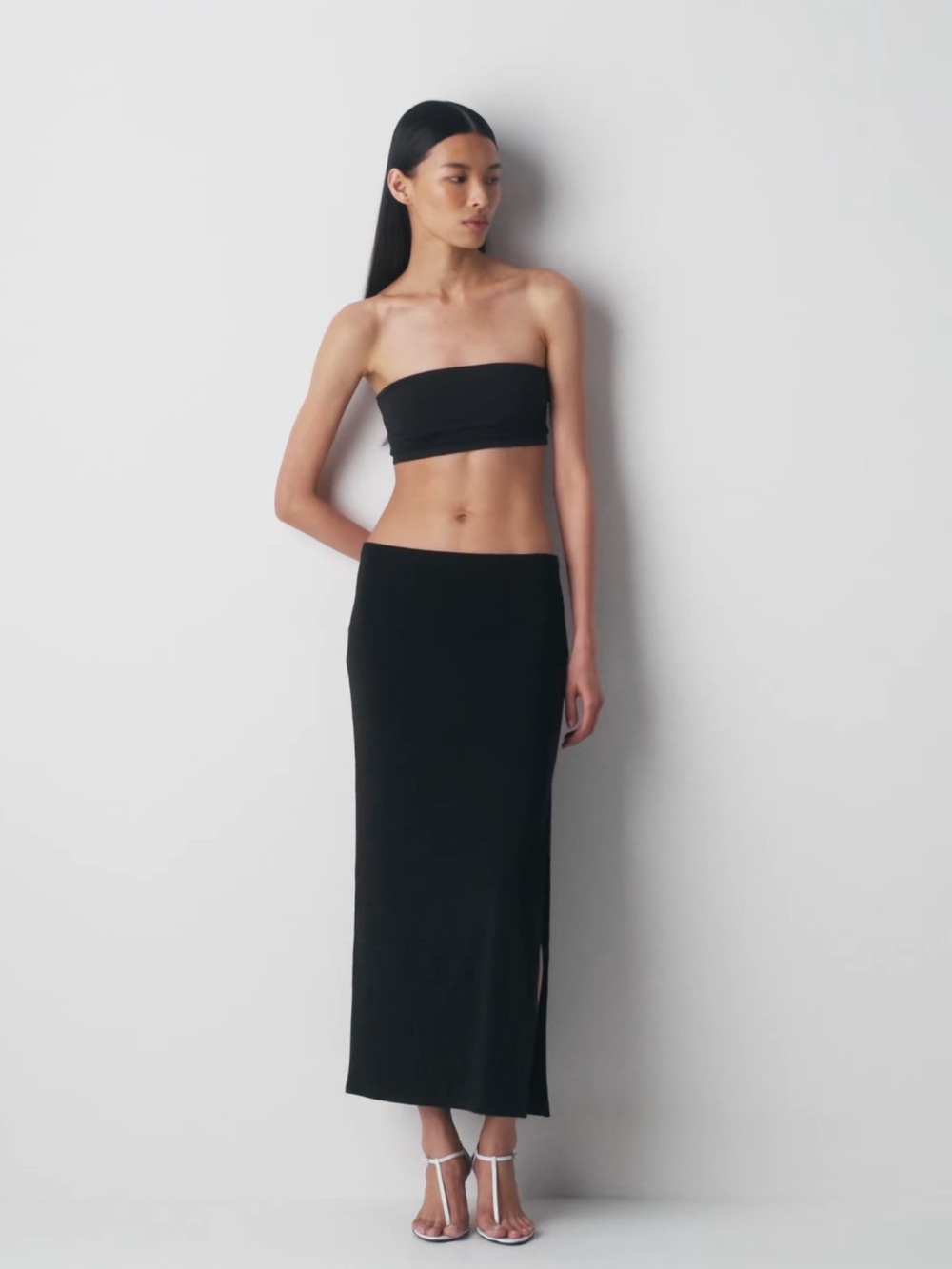 Aritzia Contour Black Strapless Bandeau